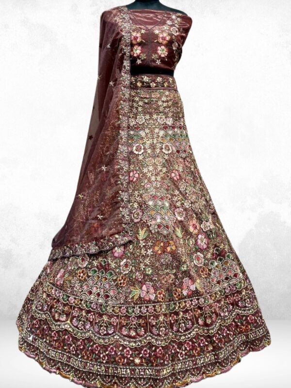 April Lavender Lehenga with Jarkan & Sequins