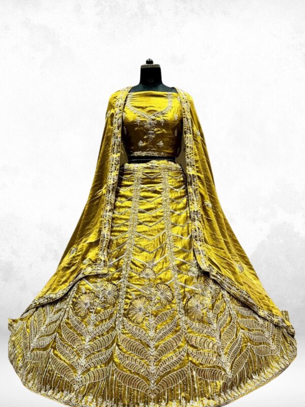 Smoke Yellow Lehenga